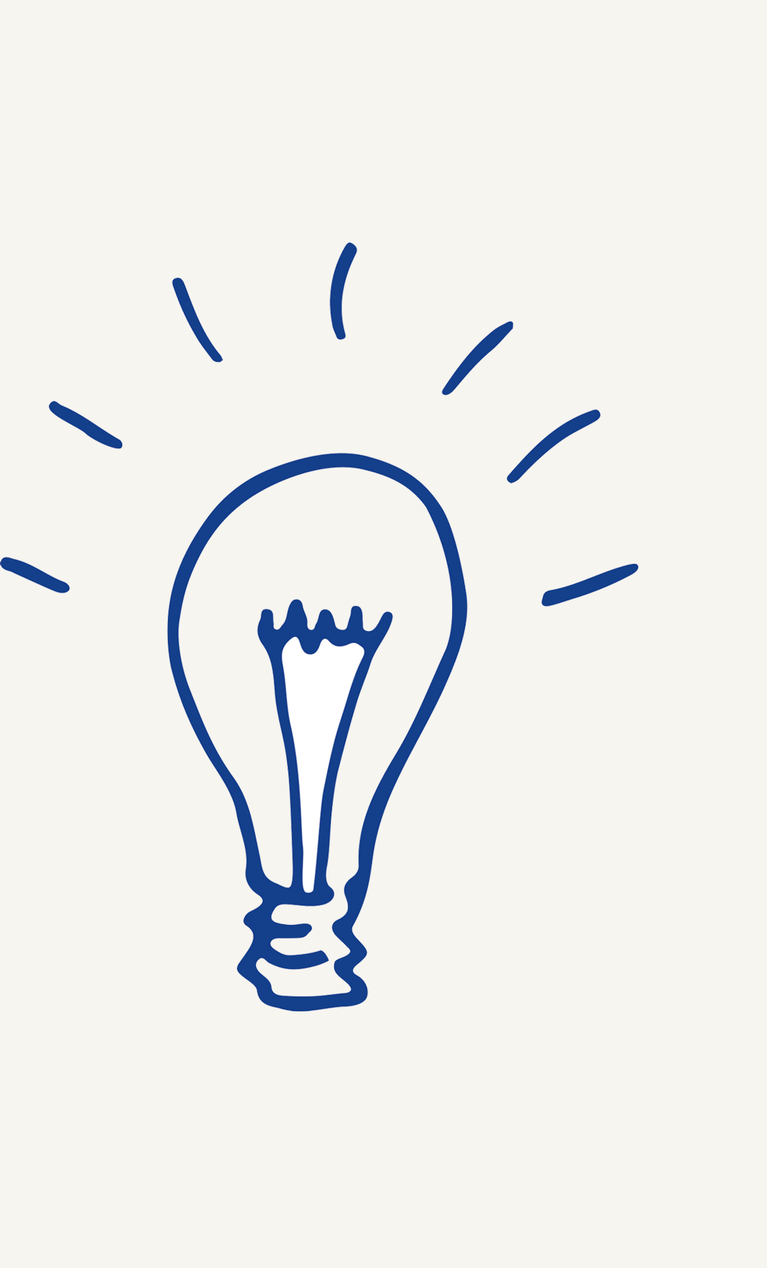 sketch of a light bulb