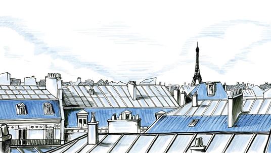 The rooftops of Paris illustrated with PITT artist pens
