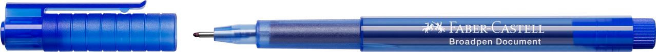 Faber-Castell - Fibre tip pen Broadpen document blue