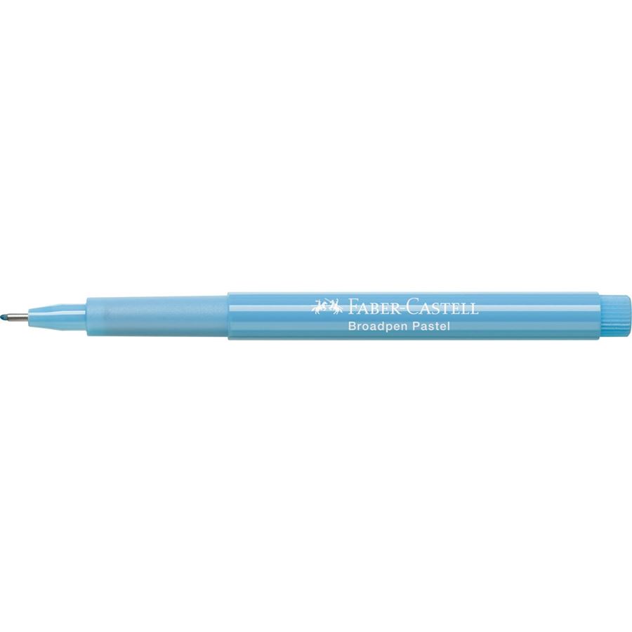 Faber-Castell - Fibre tip pen Broadpen pastel light blue