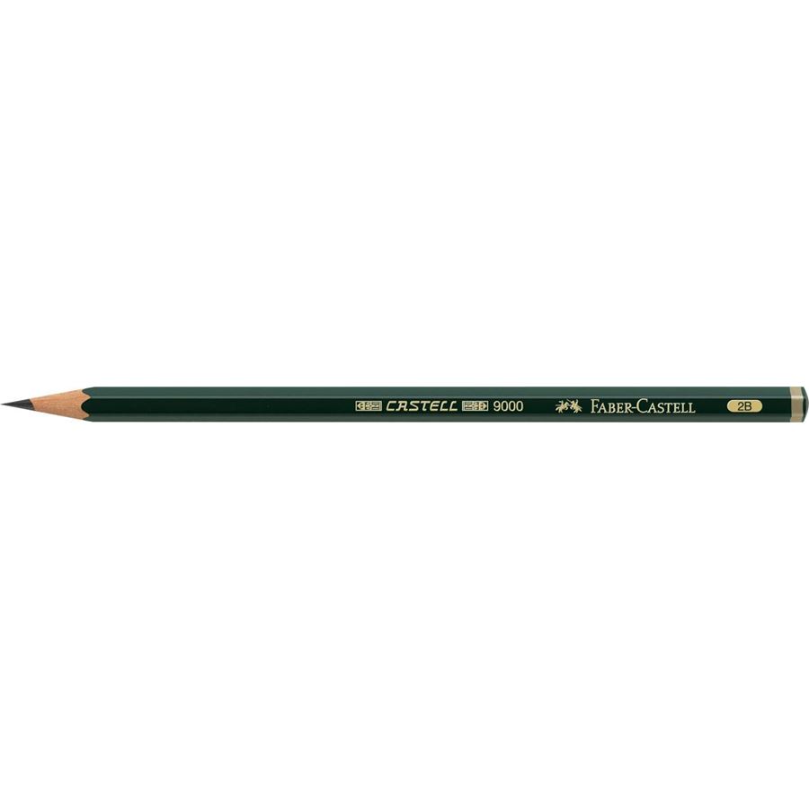 Faber-Castell - Castell 9000 graphite pencil, 2B