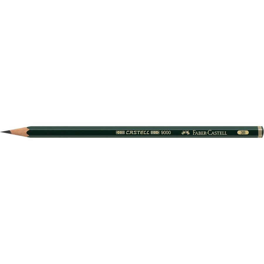 Faber-Castell - Castell 9000 graphite pencil, 3B