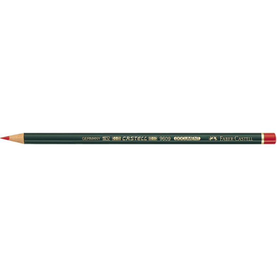 Faber-Castell - Castell Document 9609 indelible pencil, red