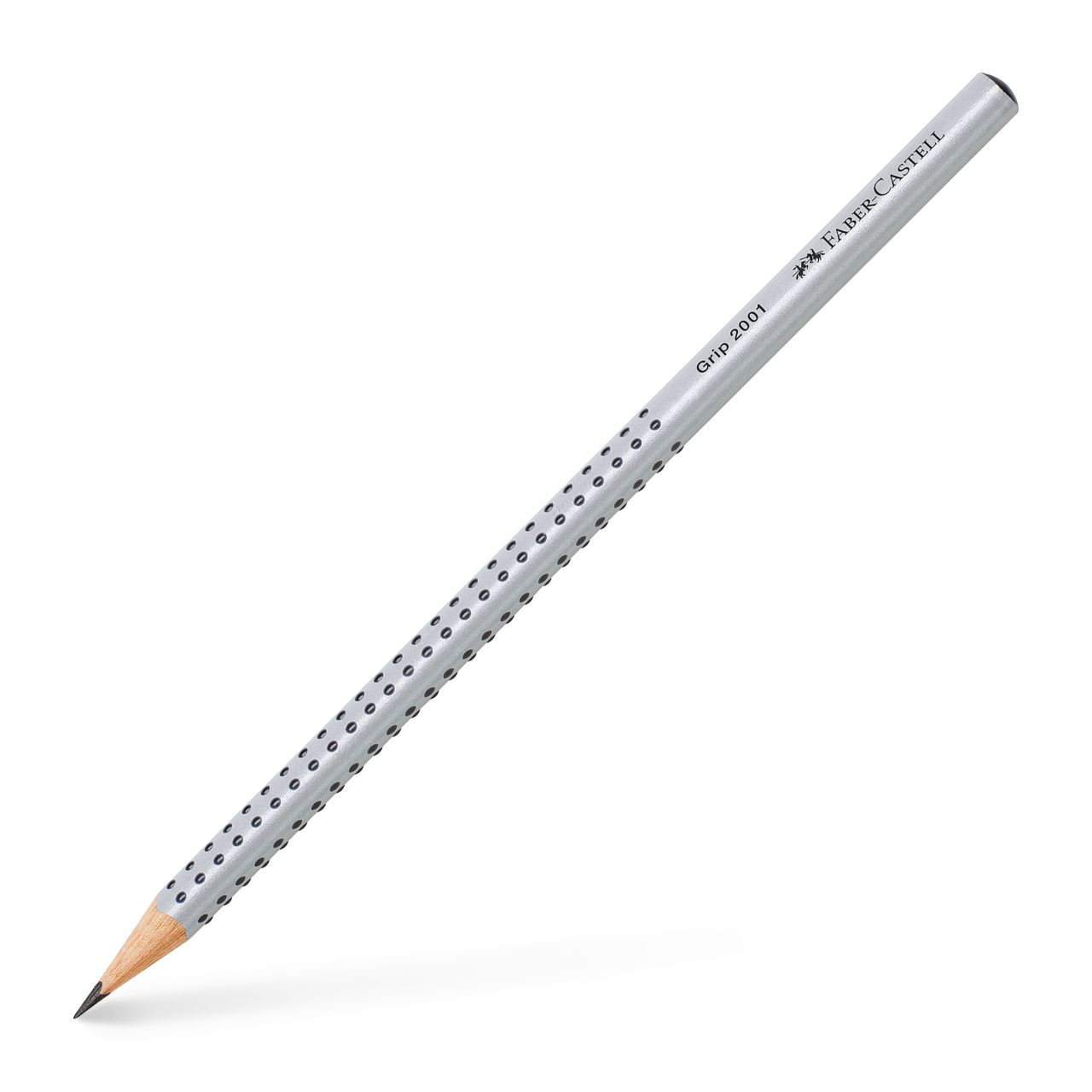 Faber-Castell - Grip 2001 graphite pencil, B, silver