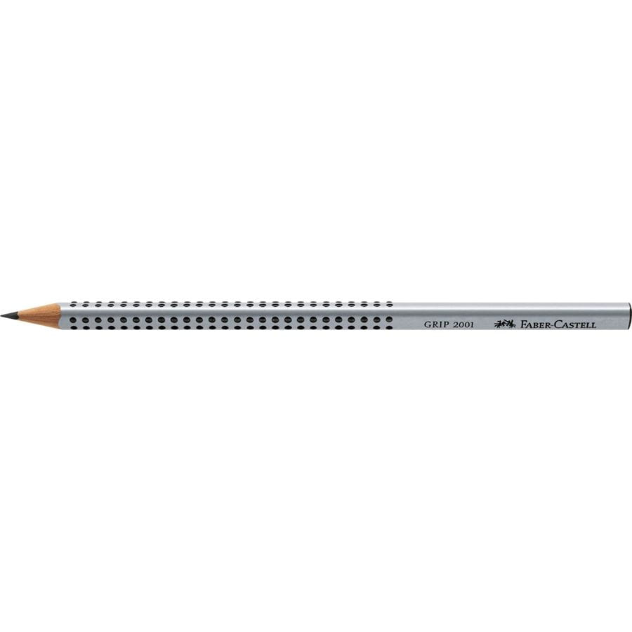 Faber-Castell - Grip 2001 graphite pencil, H, silver
