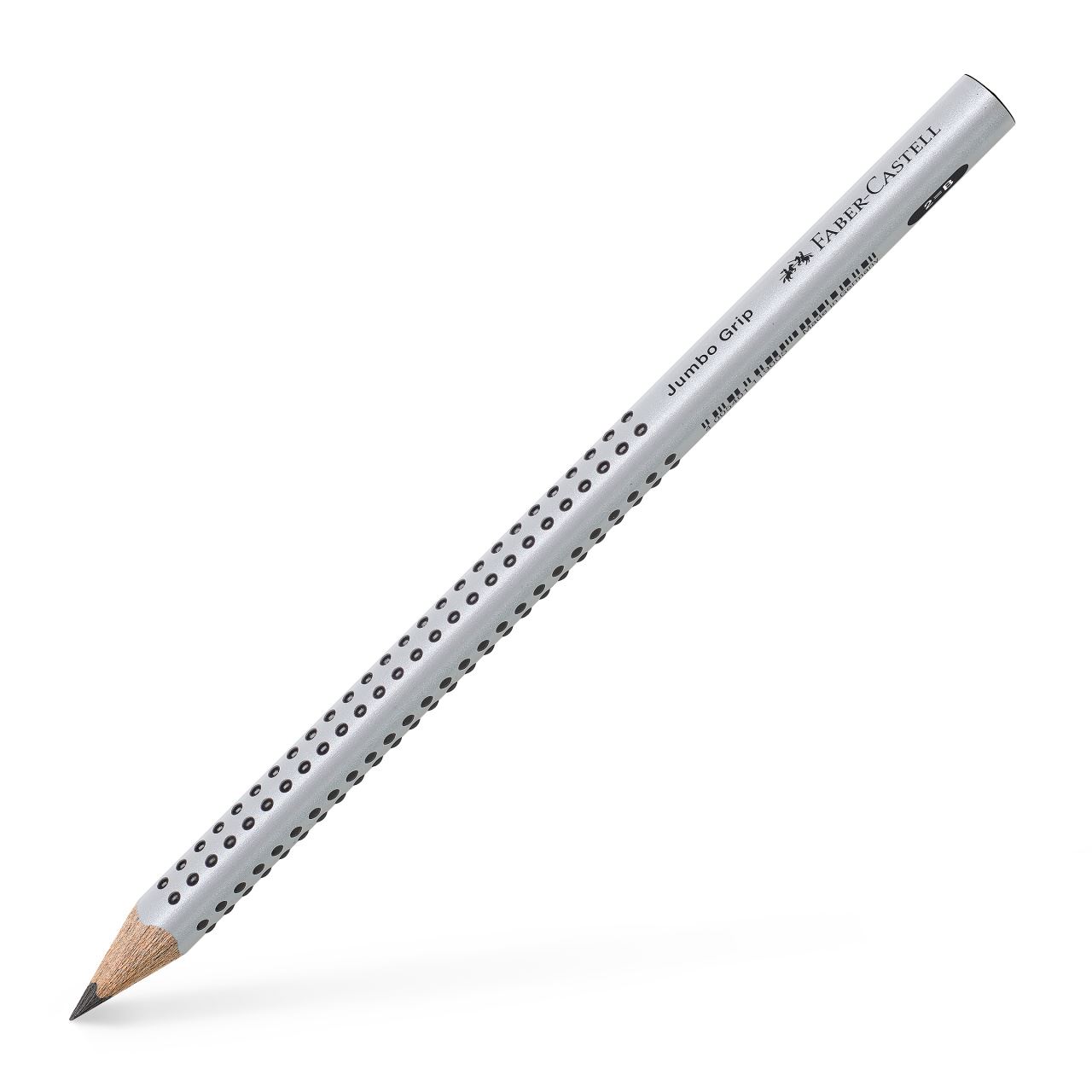 Faber-Castell - Jumbo Grip graphite pencil, B, silver