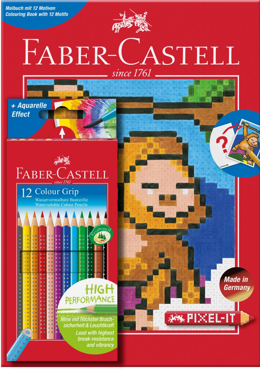 Faber-Castell - Colouring set Pixel-it, 13 pieces