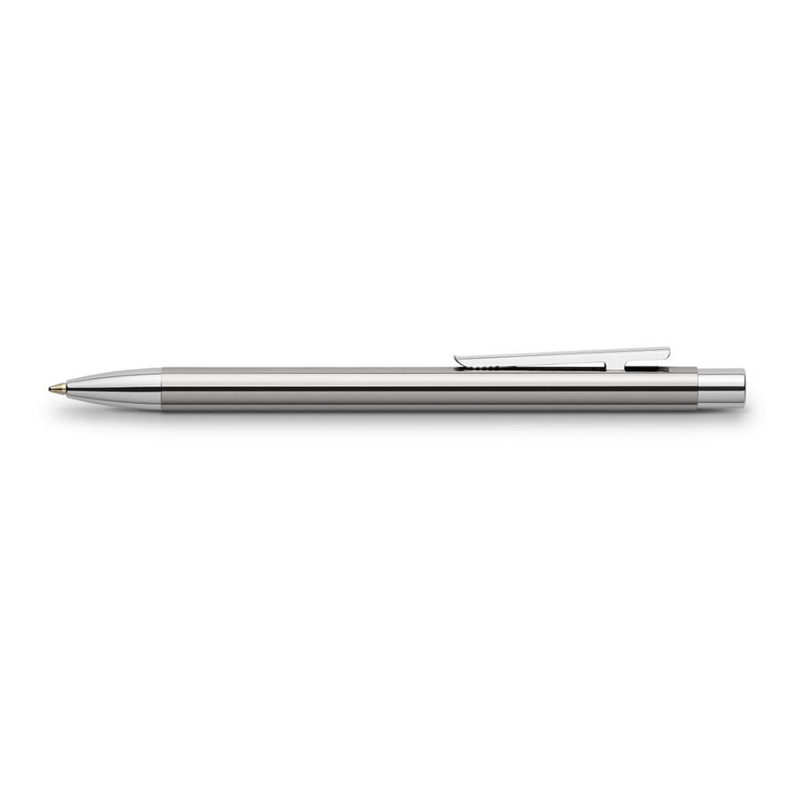Faber-Castell - Neo Slim Stainless Steel ballpoint pen, B silver shiny