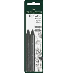 Faber-Castell - Pitt Graphite crayon, set of 2, 2B, 4B