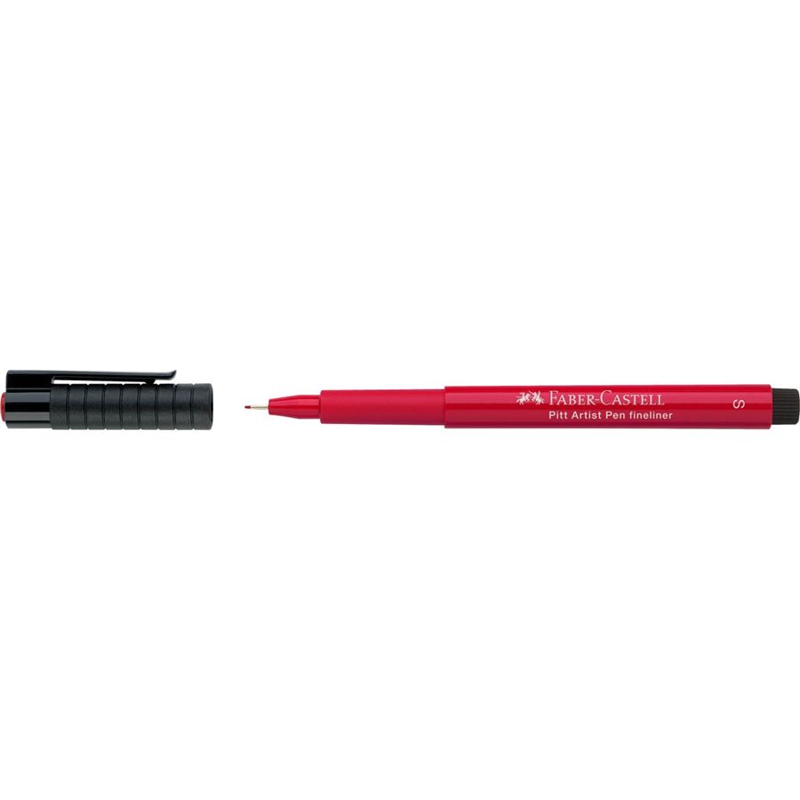 Faber-Castell - Pitt Artist Pen Fineliner S India ink pen, deep scarlet red