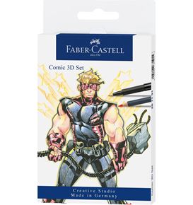 Faber-Castell - Comic Illustration 3D Set, 11 pieces
