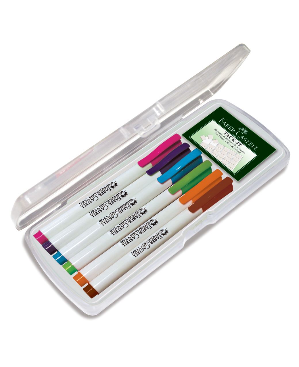 Faber-Castell - Slim whiteboard marker, creativity box with 6 colours