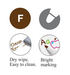 Faber-Castell - Marker Slim Whiteboard, fine, brown