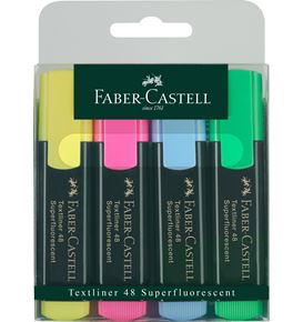 Faber-Castell - Textliner 48 Superfluorescent, wallet of 4