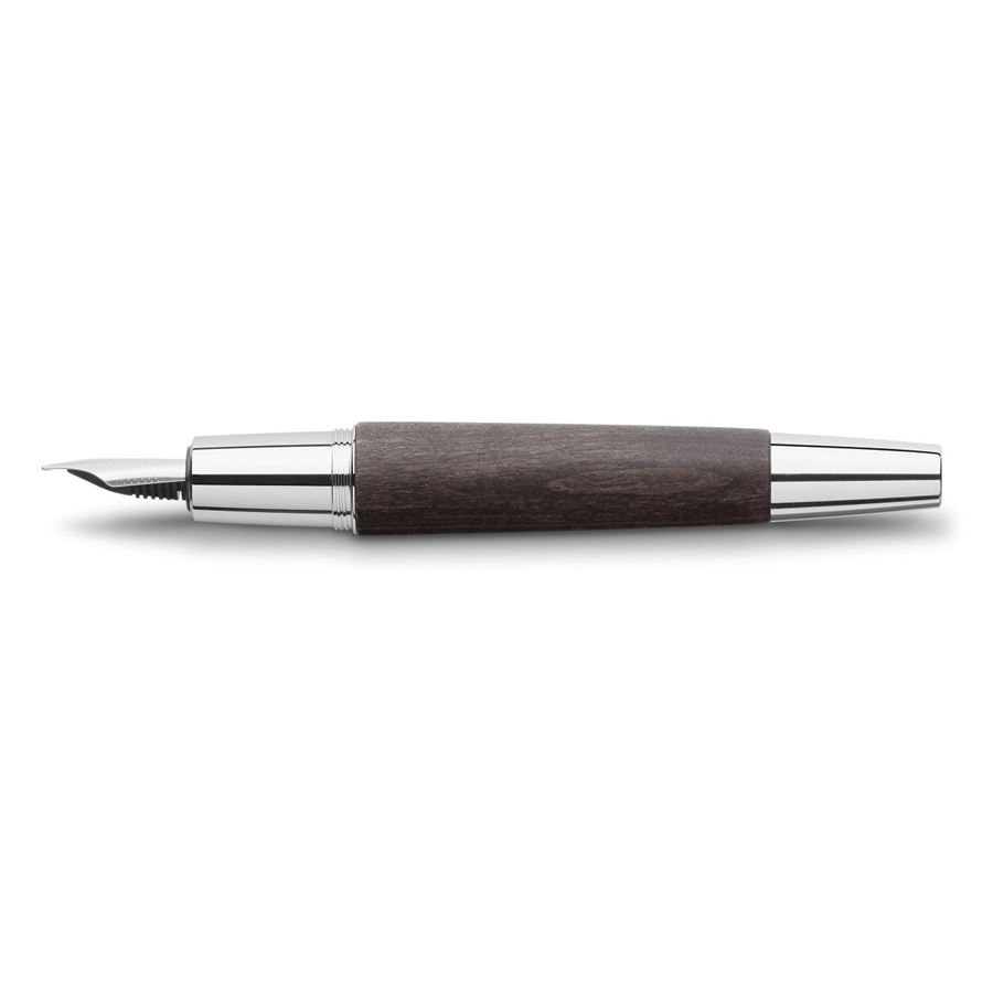 Faber-Castell - e-motion wood fountain pen, M, black